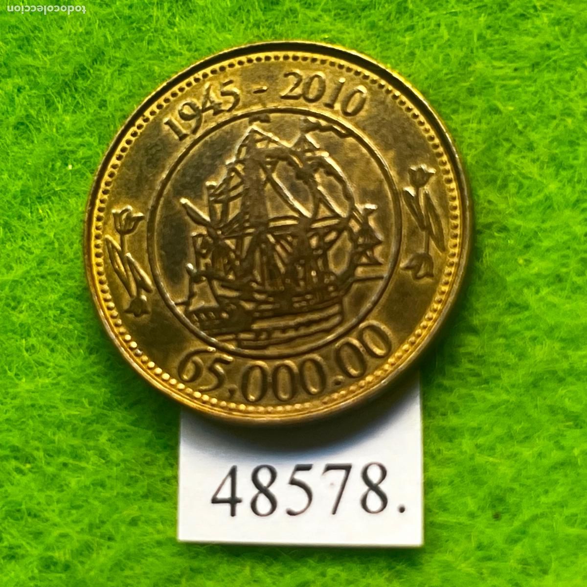 Monedas locales: ficha Holanda, Bakker-Holland, 1945-2010, token , jet&oacute;n