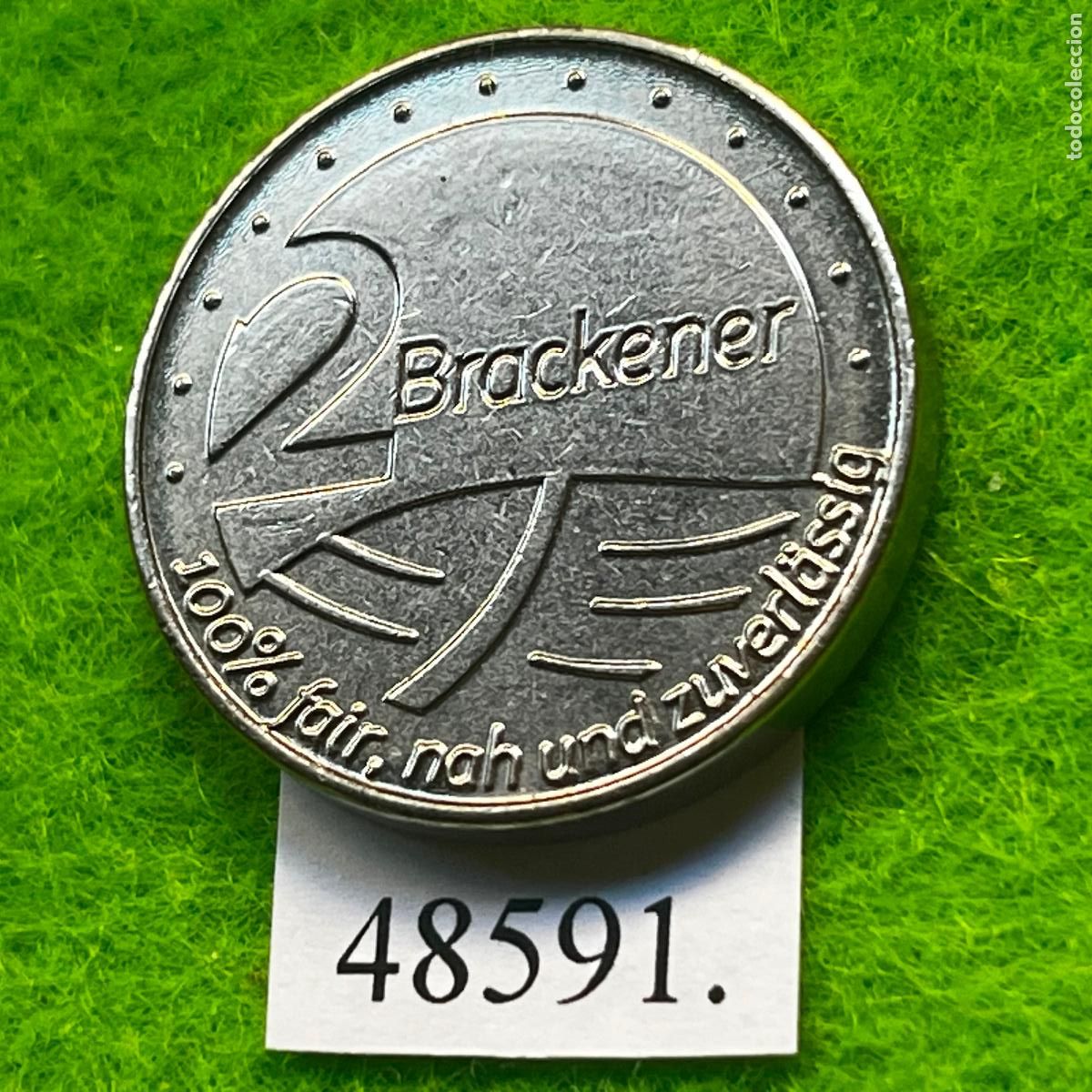 Monedas locales: ficha Alemania, farmacia, Rats-Apotheke Brackenheim, token, jet&oacute;n