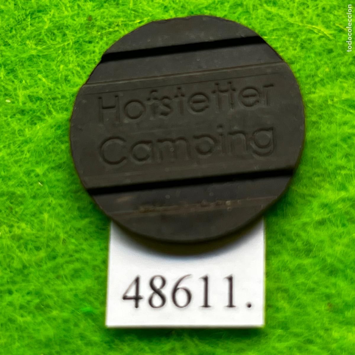 Monedas locales: Ficha Austria, Alemania, Suiza, Hofstetter Camping, caravaning, Token, jet&oacute;n