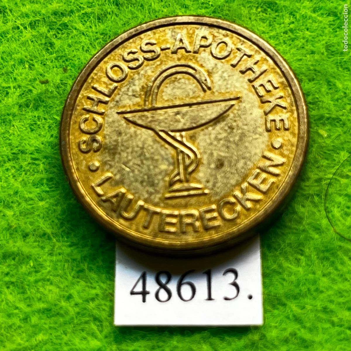 Monedas locales: Ficha Alemania, Lauterecken, Schloss-Apotheke, farmacia , token, jeton