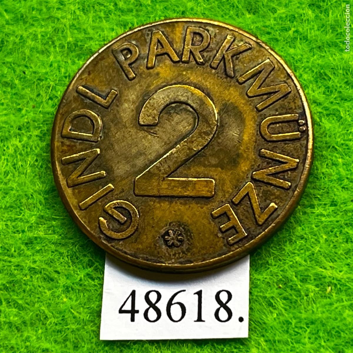 Monedas locales: Ficha Austria, Gindl Parkm&uuml;nze, parking, aparcamiento, token, jeton
