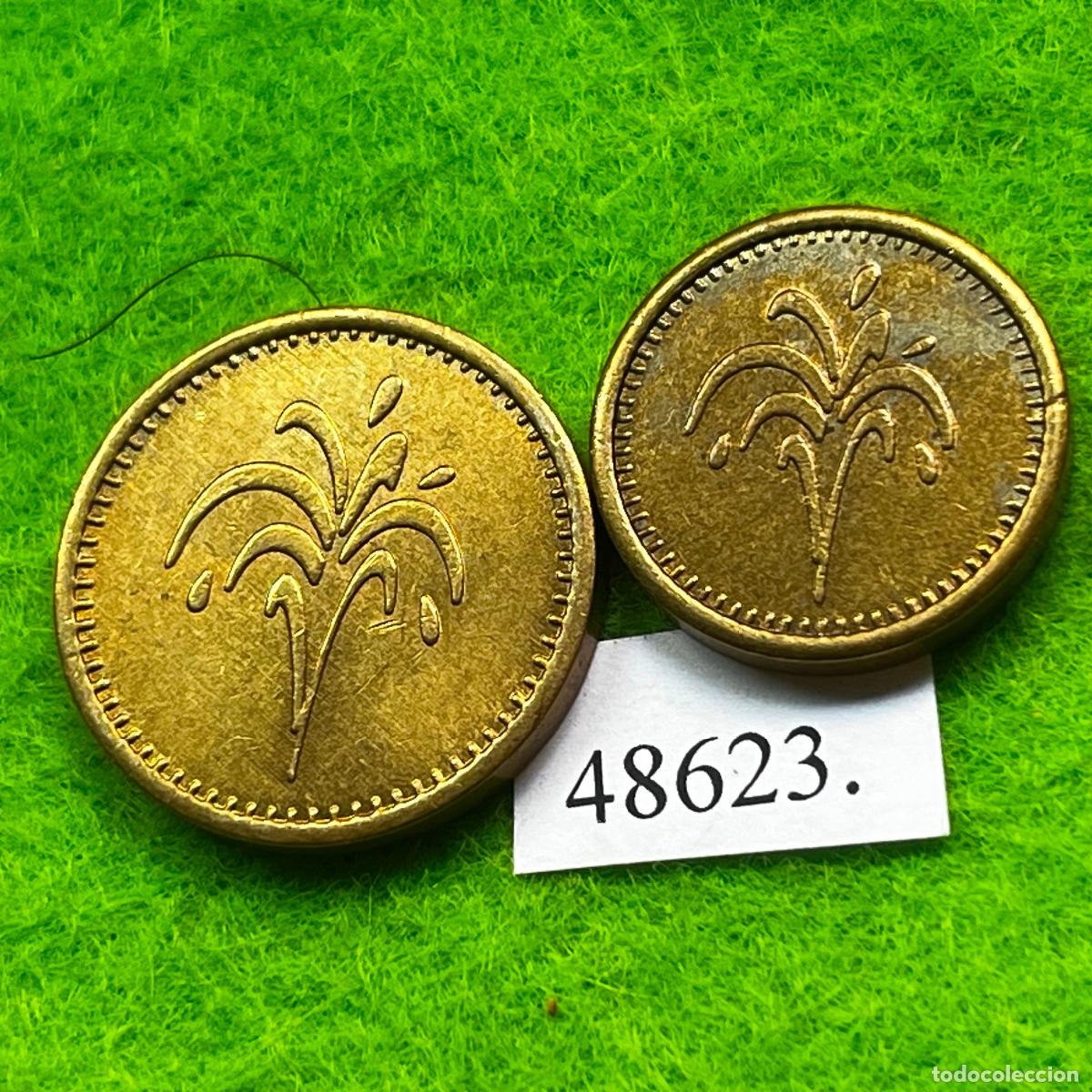 Monedas locales: Lote dos Fichas Autolavado, carwash, token, jeton