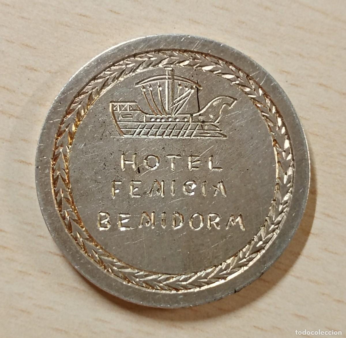 Monedas locales: BENIDORM, ALICANTE. 1969. INAUGURACI&Oacute;N HOTEL FENICIA.