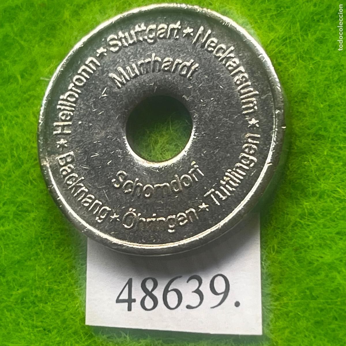 Monedas locales: Ficha Alemania, Autolavado, carwash, Stuttgart, Heilbronn, Neckarsulm, Backnang, SCP, token, jeton