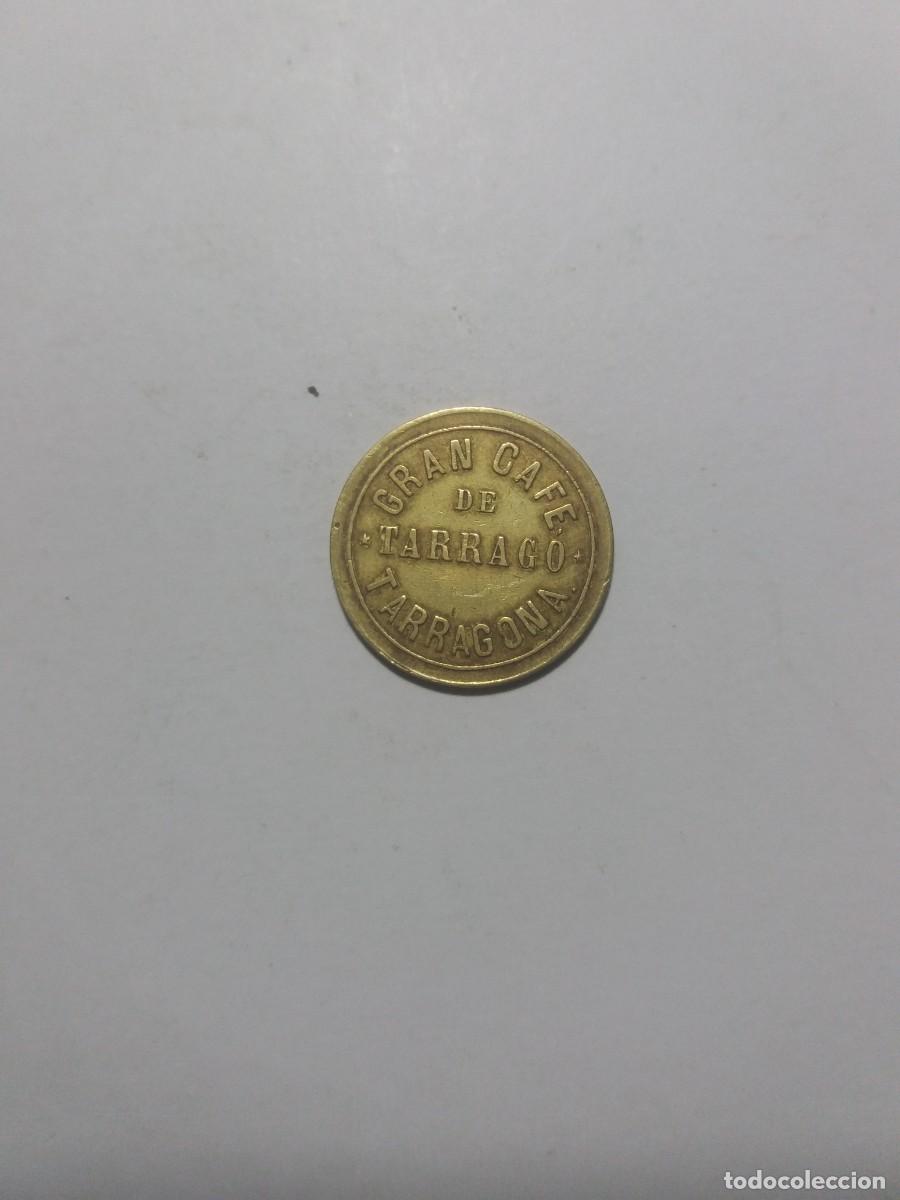 Monedas locales: Ficha Cooperativa 1 Real GRAN CAF&Eacute; TARRACO Tarragona