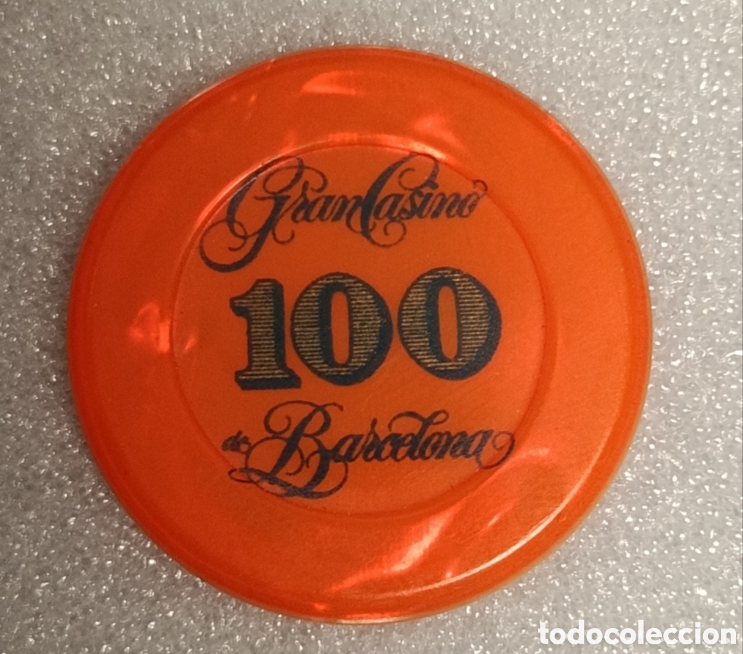 Monedas locales: Ficha casino,Gran casino de Barcelona,100 pts