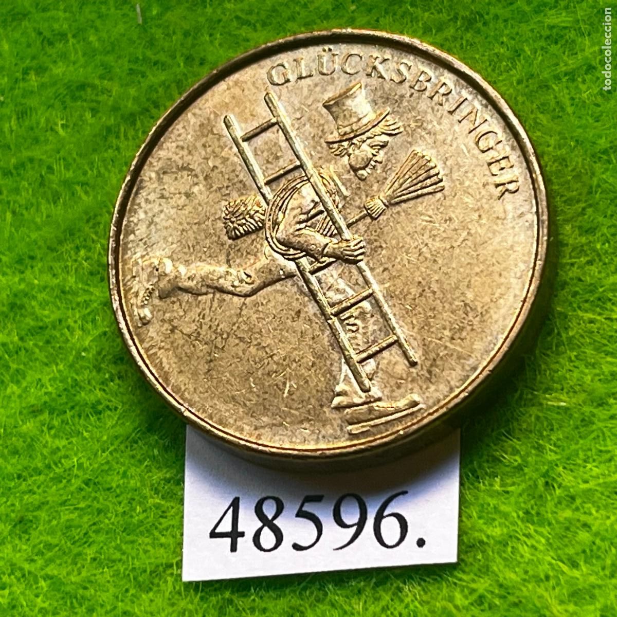 Monedas locales: Ficha Alemania, Gl&uuml;cksbringer, deshollinador, Lucky Token, VIEL GL&Uuml;CK, jet&oacute;n