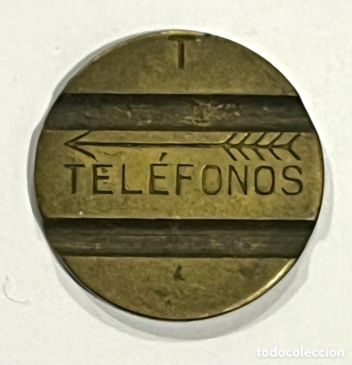 Monedas locales: FICHA TELEFONICA (CTNE), LETRA T - DOBLE CARA