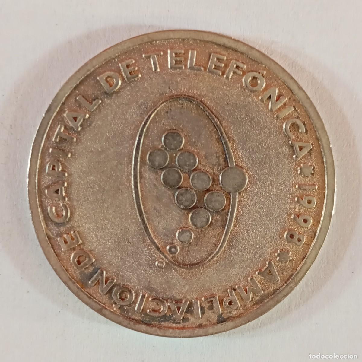 Monedas locales: AMPLIACI&Oacute;N DE CAPITAL DE TELEFONICA - 1998 - UNA COMPA&Ntilde;&Iacute;A SIN LIMITES - 1998 FICHA DINERARIA / 3232