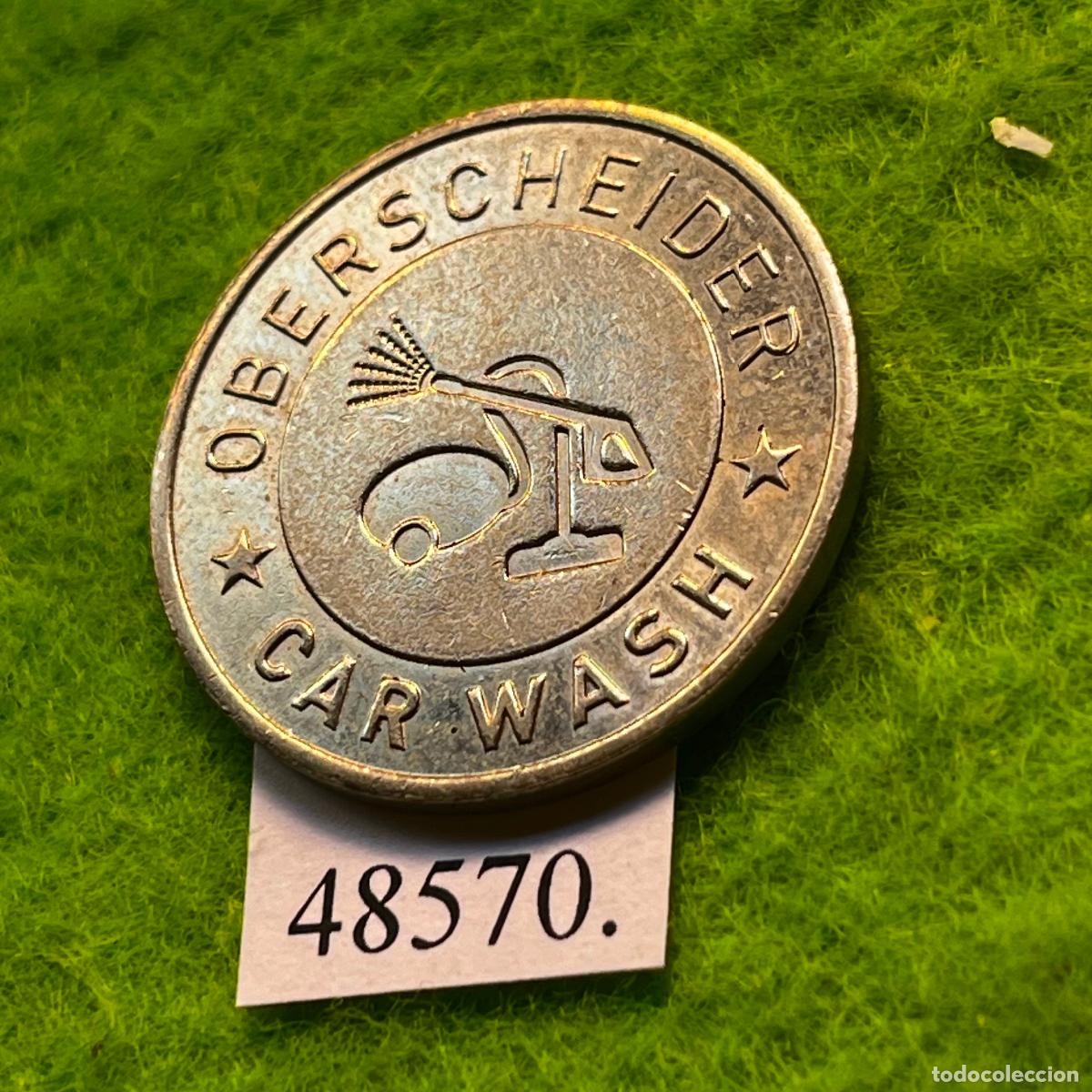 Monedas locales: Ficha Austria, Oberscheider, Autolavado, carwash, karcher, Token, jet&oacute;n