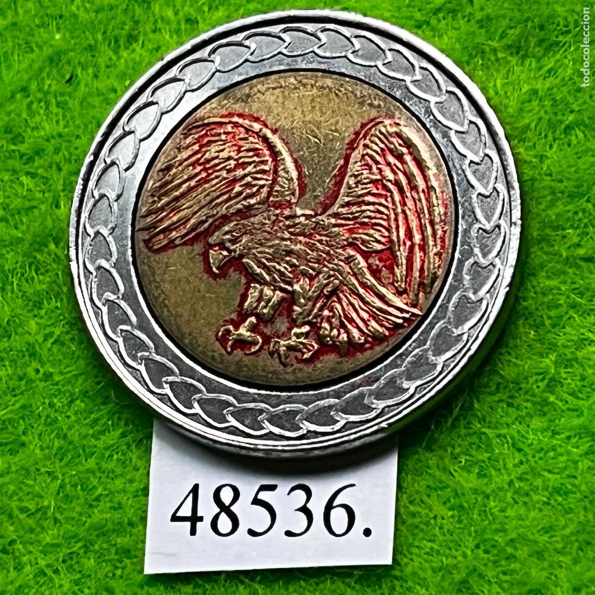 Monedas locales: Ficha Estados Unidos, San Remo, juegos recreativos, bimetalica, token, jeton
