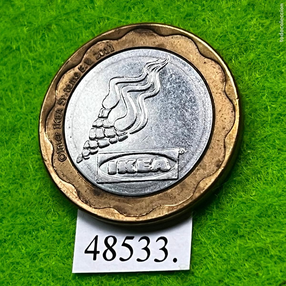Monedas locales: Ficha IKEA, bimetalica, token, jeton