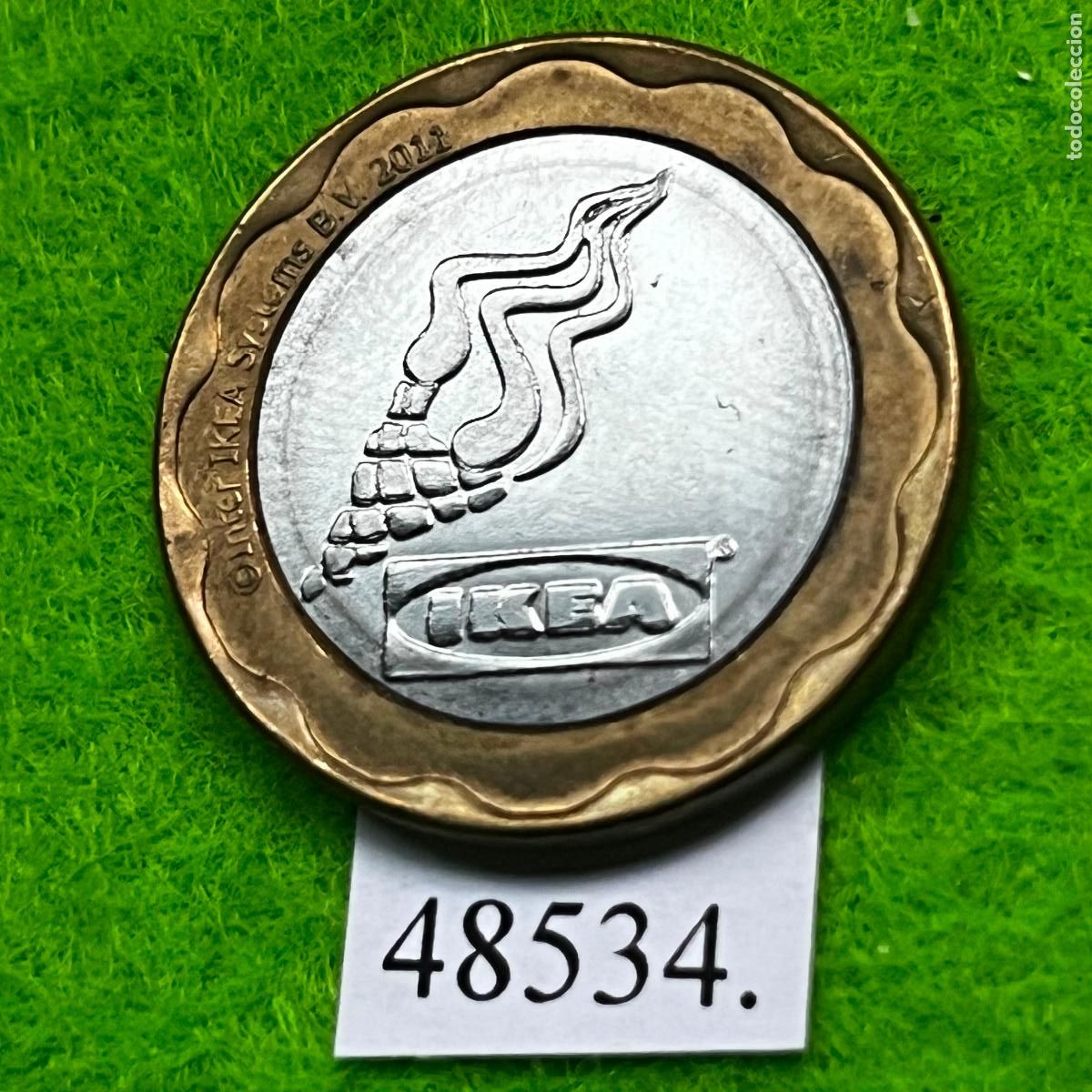 Monedas locales: Ficha IKEA, bimetalica, token, jeton