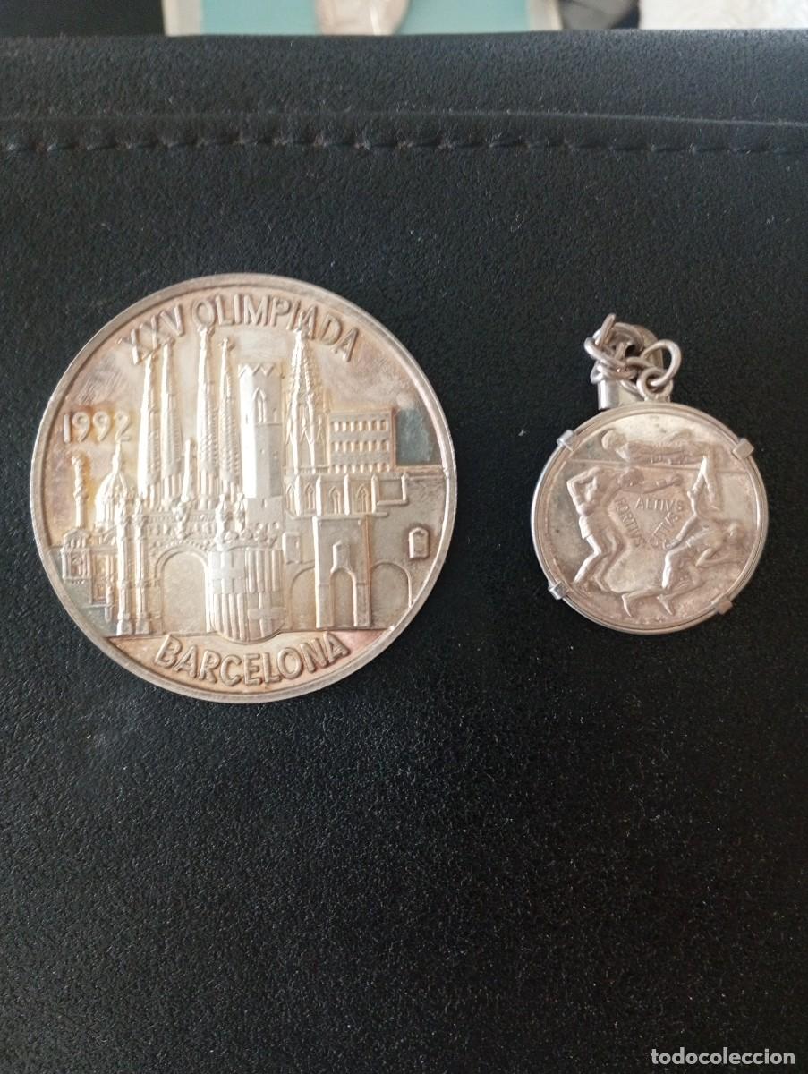 Monedas locales: Monedas plata pura 69 g conmemorativa XXV olimpiada Barcelona