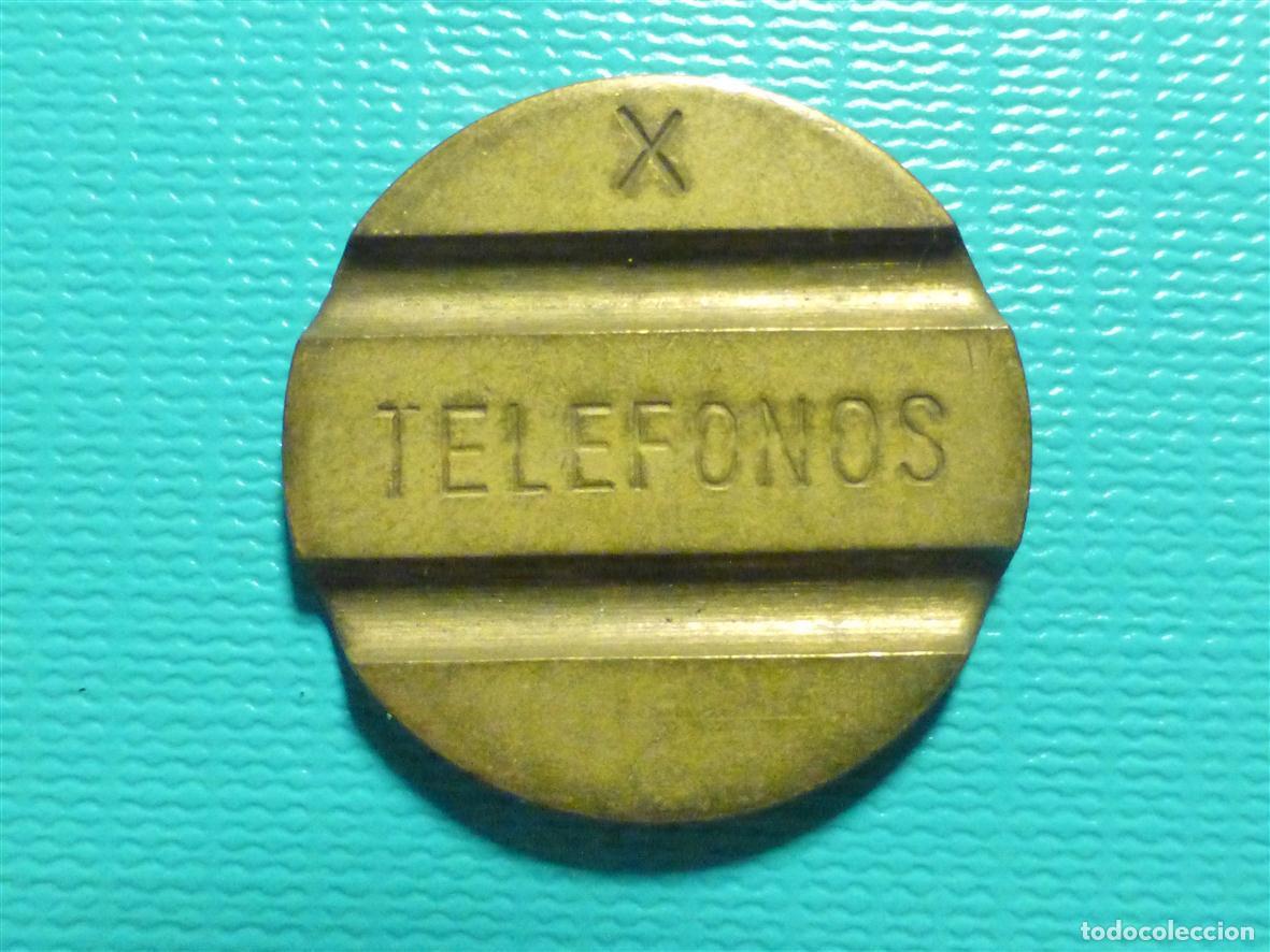 Monedas locales: ANTIGUA FICHA PARA CABINAS - TELEFONOS - X - Cabinas - Telef&oacute;nica