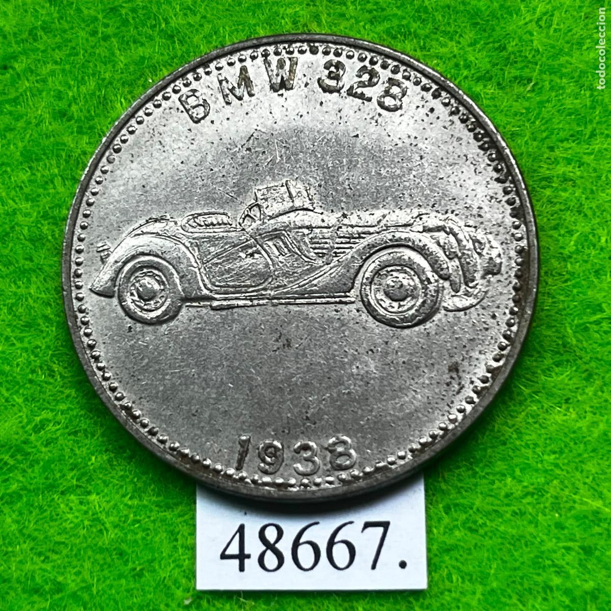 Monedas locales: Ficha Sell, coche, autom&oacute;vil, BMW 328 , 1938, token, jeton