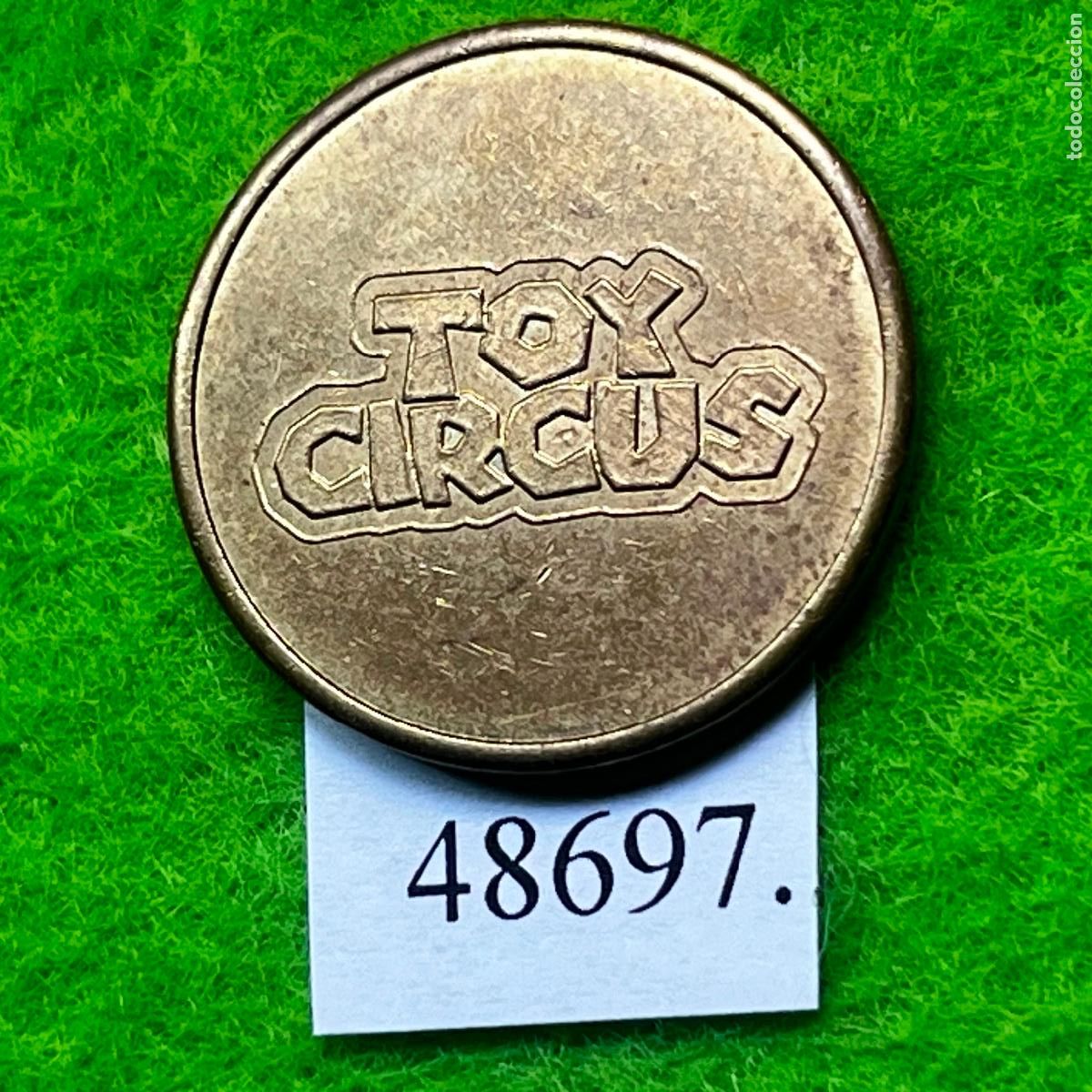 Monedas locales: Ficha juegos recreativos, arcade, Toy Circus, Laux Amusements, token, jeton