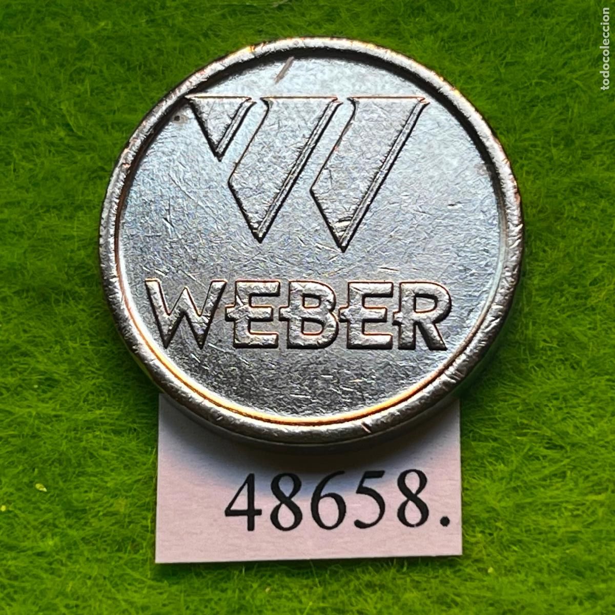 Monedas locales: ficha WEBER, Autolavado, carwash, token, jet&oacute;n
