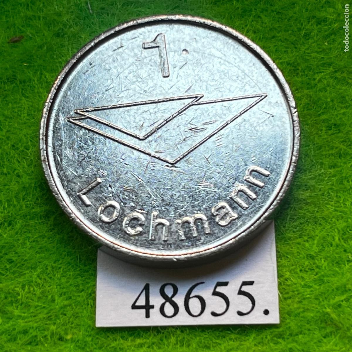 Monedas locales: ficha Alemania, Lochmann, Autolavado, carwash, token, jet&oacute;n
