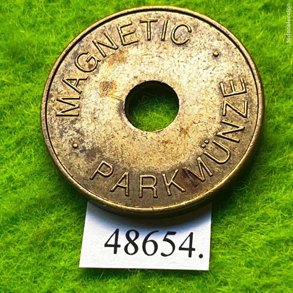 Monedas locales: ficha Alemania, Magnetic Parkm&uuml;nze, parking, aparcamiento, token, jet&oacute;n