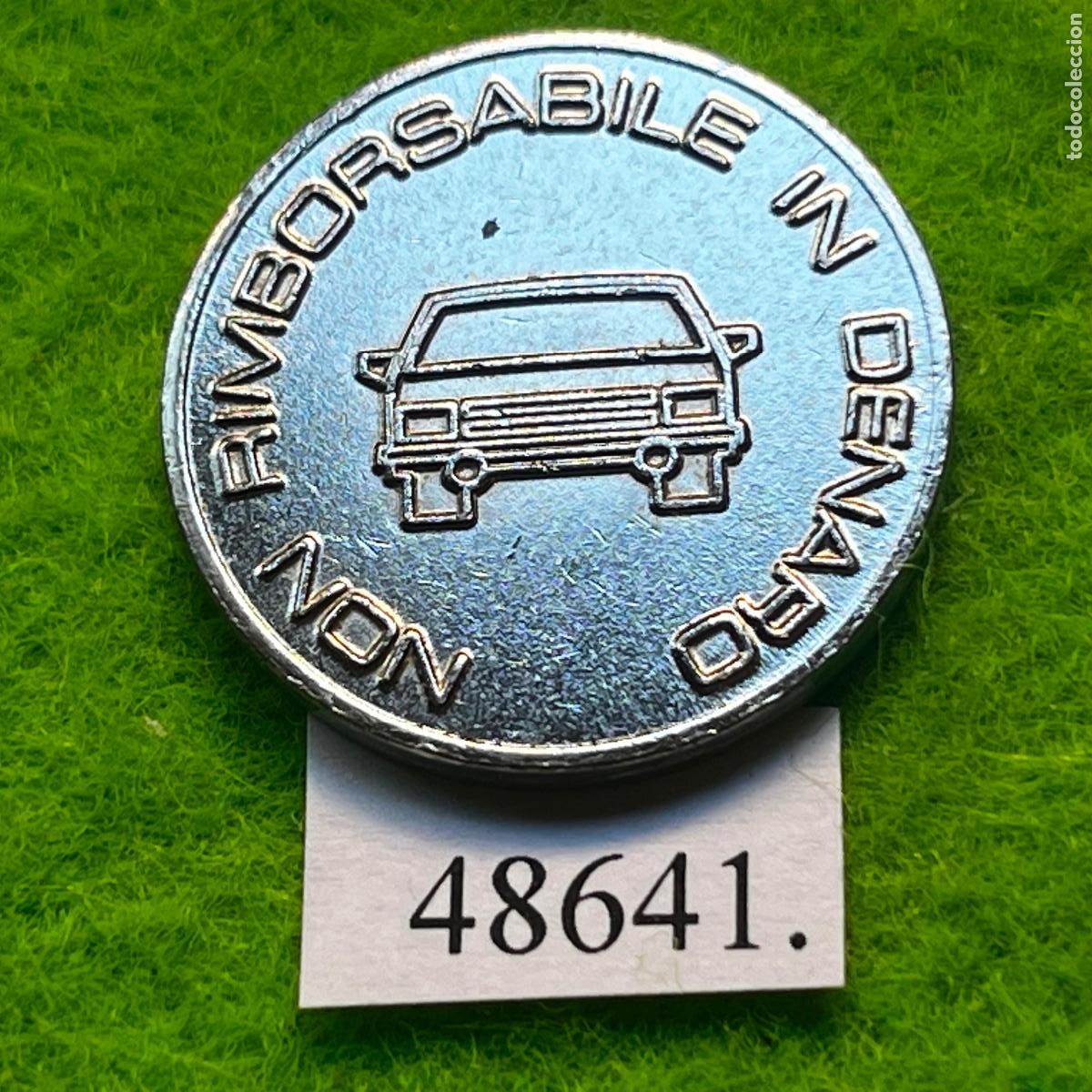 Monedas locales: ficha Italia, NON RIMBORSABILE IN DENARO, coche, token, jet&oacute;n