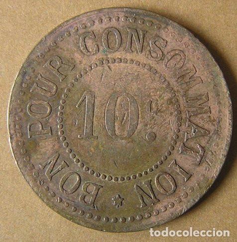 Monedas locales: FICHA 10 CENTS - BON POUR CONSOMMATION