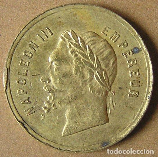 Monedas locales: FICHA TOKEN - NAPOLE&Oacute;N III EMPERADOR