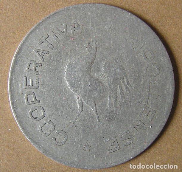 Monedas locales: FICHA DE 5 PESETAS - COOPERATIVA LA RIPOLLENSE