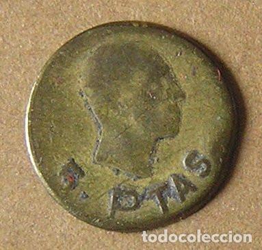 Monedas locales: FICHA DE 5 PESETAS - ALFONSO XIII