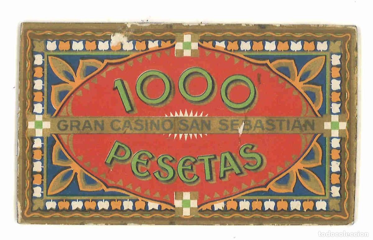 Monedas locales: Gran Casino de San Sebasti&aacute;n. 1000 pesetas