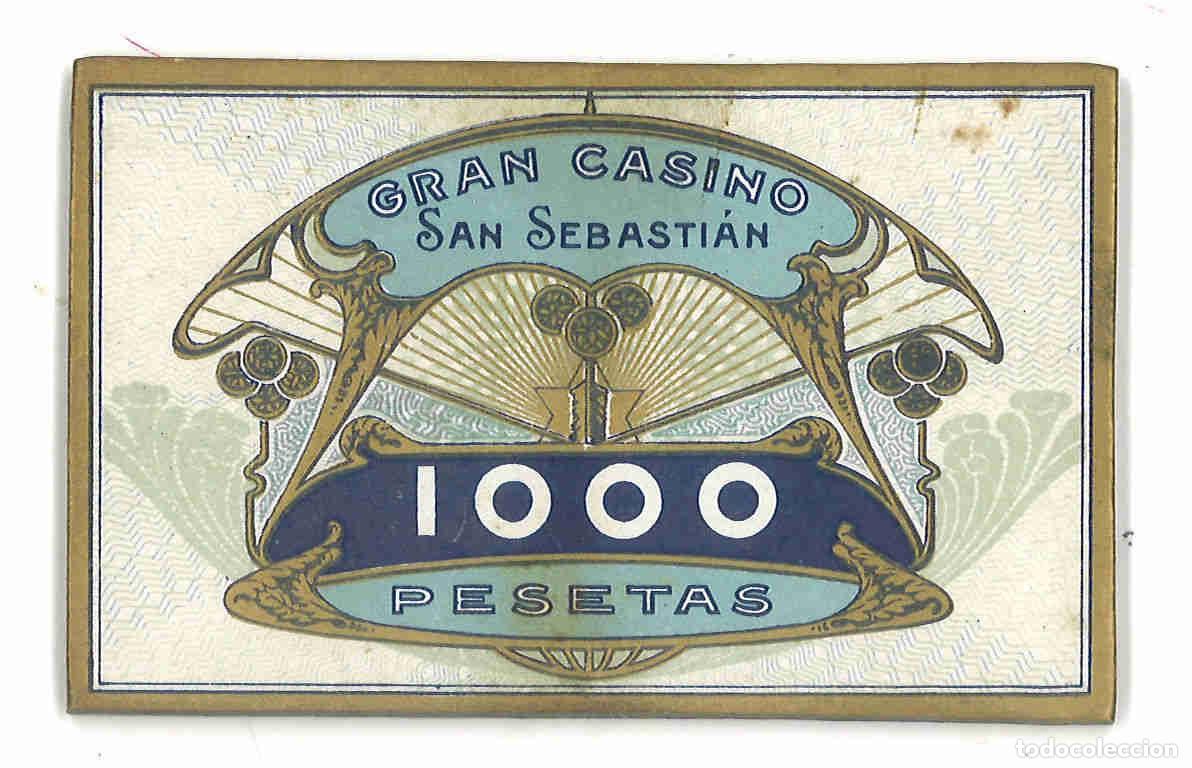 Monedas locales: Gran Casino de San Sebasti&aacute;n. Ficha de 1000 pesetas