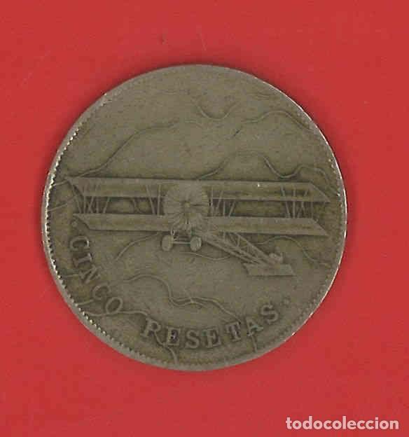 Monedas locales: Antigua ficha de casino. 5 pesetas