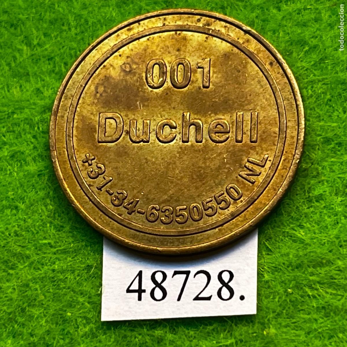 Monedas locales: ficha Holanda, Golf Duchell, token, jet&oacute;n