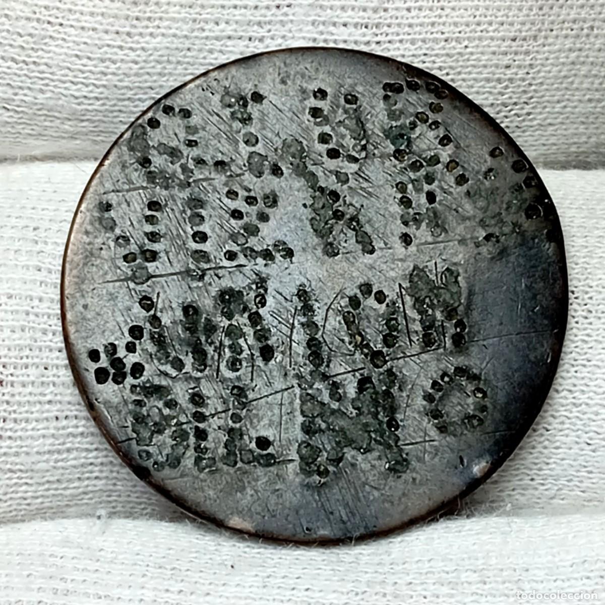 Monedas locales: Moneda Resellada 1870 Sitio Bilbao Tercera Guerra Carlista QLUB VIZKAYA UNION Exonumia Rara