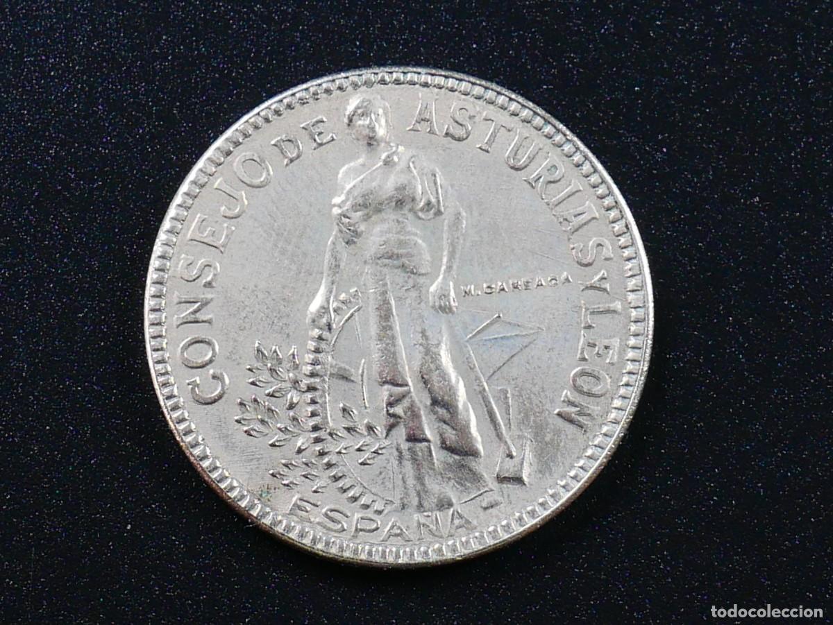 Monedas locales: Asturias y Le&oacute;n 1937 &ndash; 2 Pesetas &ndash; Consejo de Asturias y Le&oacute;n &ndash; Guerra Civil