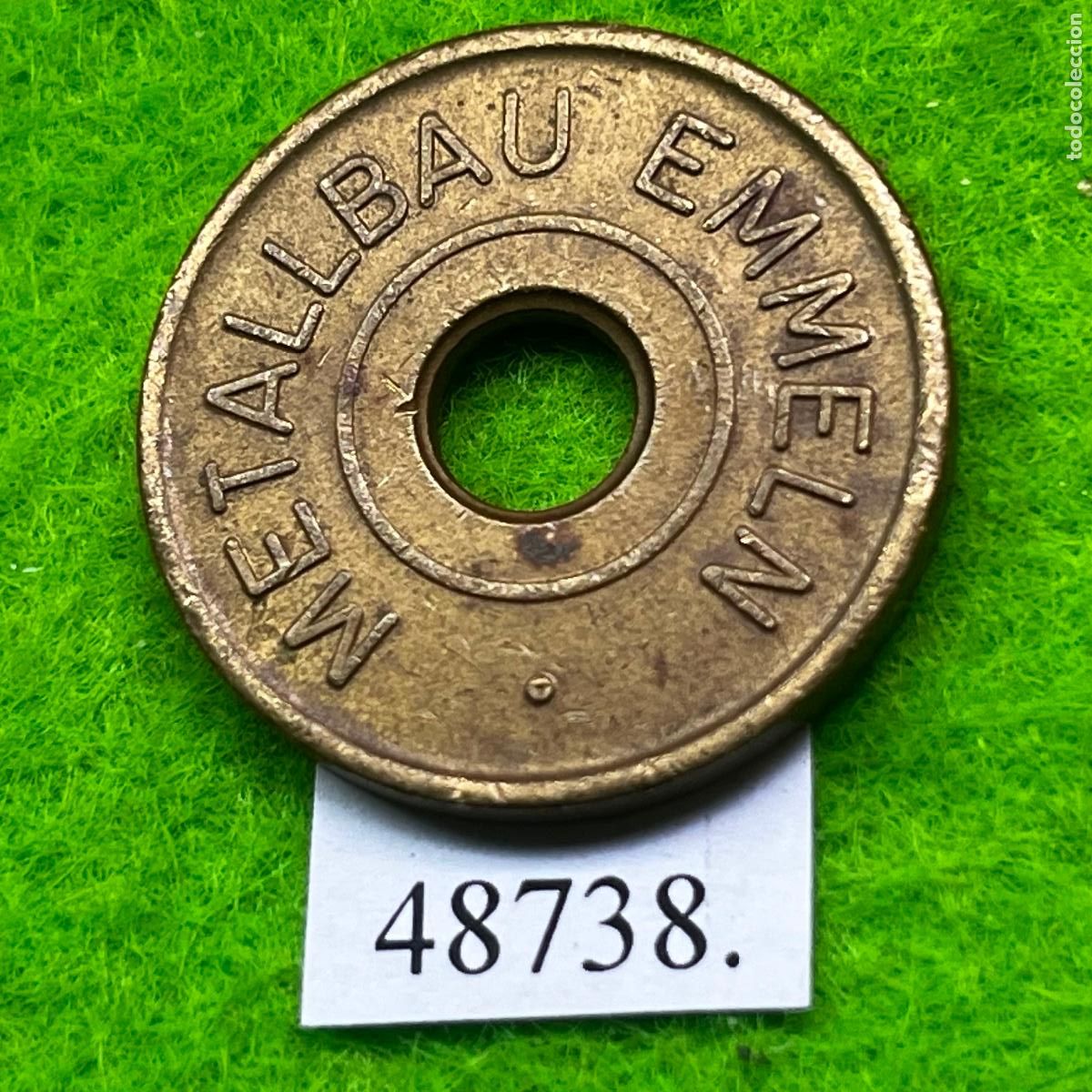 Monedas locales: Ficha Alemania Haren, autolavado, carwash, Metallbau Emmeln, token, jet&oacute;n
