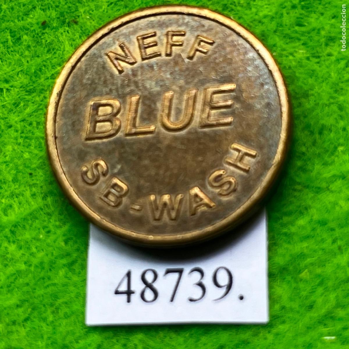 Monedas locales: Ficha Alemania NEFF BLUE SB-WASH, karcher, autolavado, carwash, token, jet&oacute;n