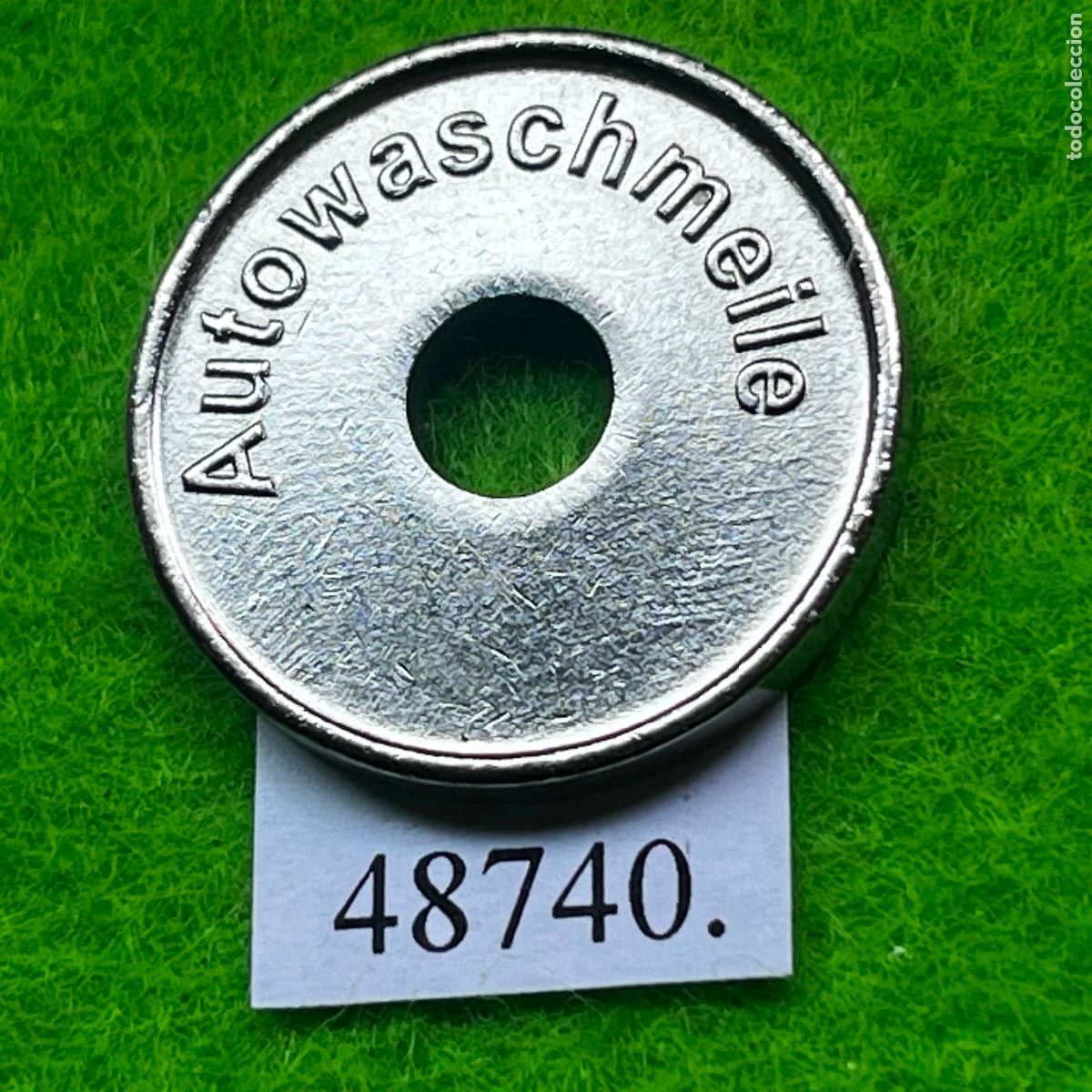 Monedas locales: Ficha Alemania, Halstenbek, Schleswig-Holstein, Autowaschmeile, autolavado, carwash, token, jet&oacute;n