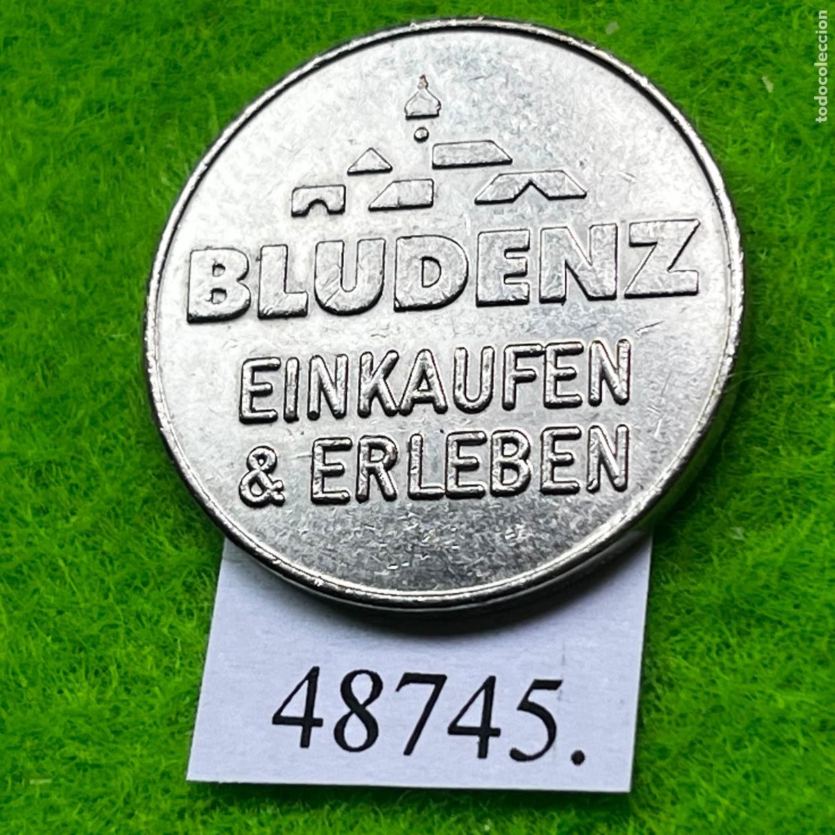 Monedas locales: Ficha Austria, Bludenz, Parkm&uuml;nze, BLUDENZ EINKAUFEN & ERLEBEN, parking, aparcamiento, token, jet&oacute;n