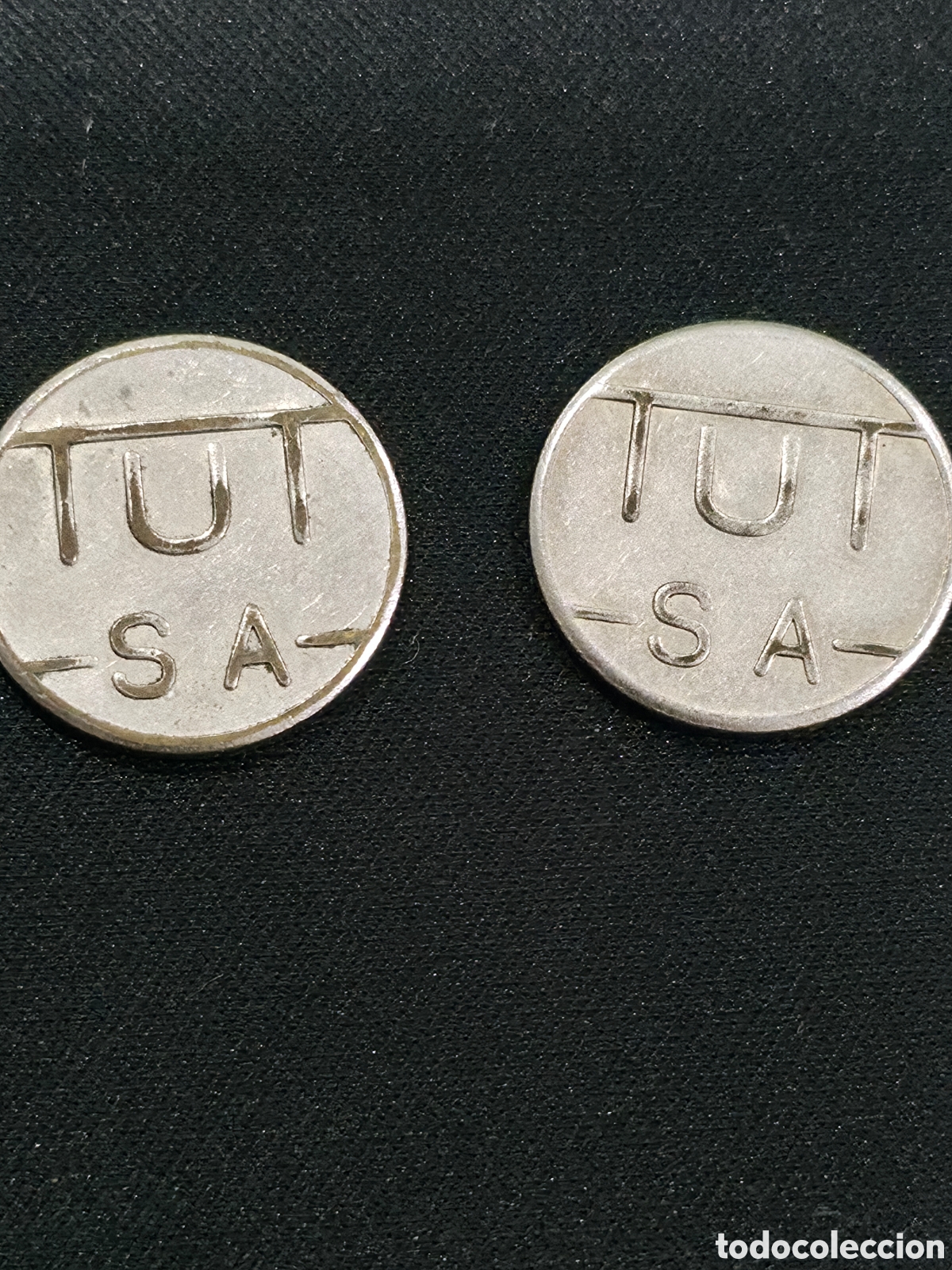 Monedas locales: 2 Fichas ficha Espa&ntilde;a Barcelona , Transportes Urbanos de Terrasa - PEDIDO M&Iacute;NIMO 5&euro;