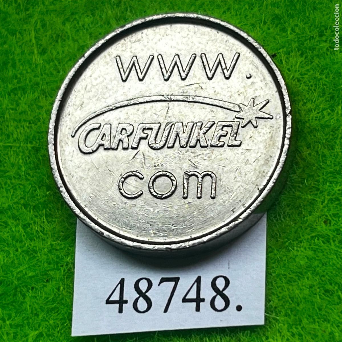 Monedas locales: ficha Alemania, WWW. Carfunkel .COM, Autolavado, carwash, token, jet&oacute;n