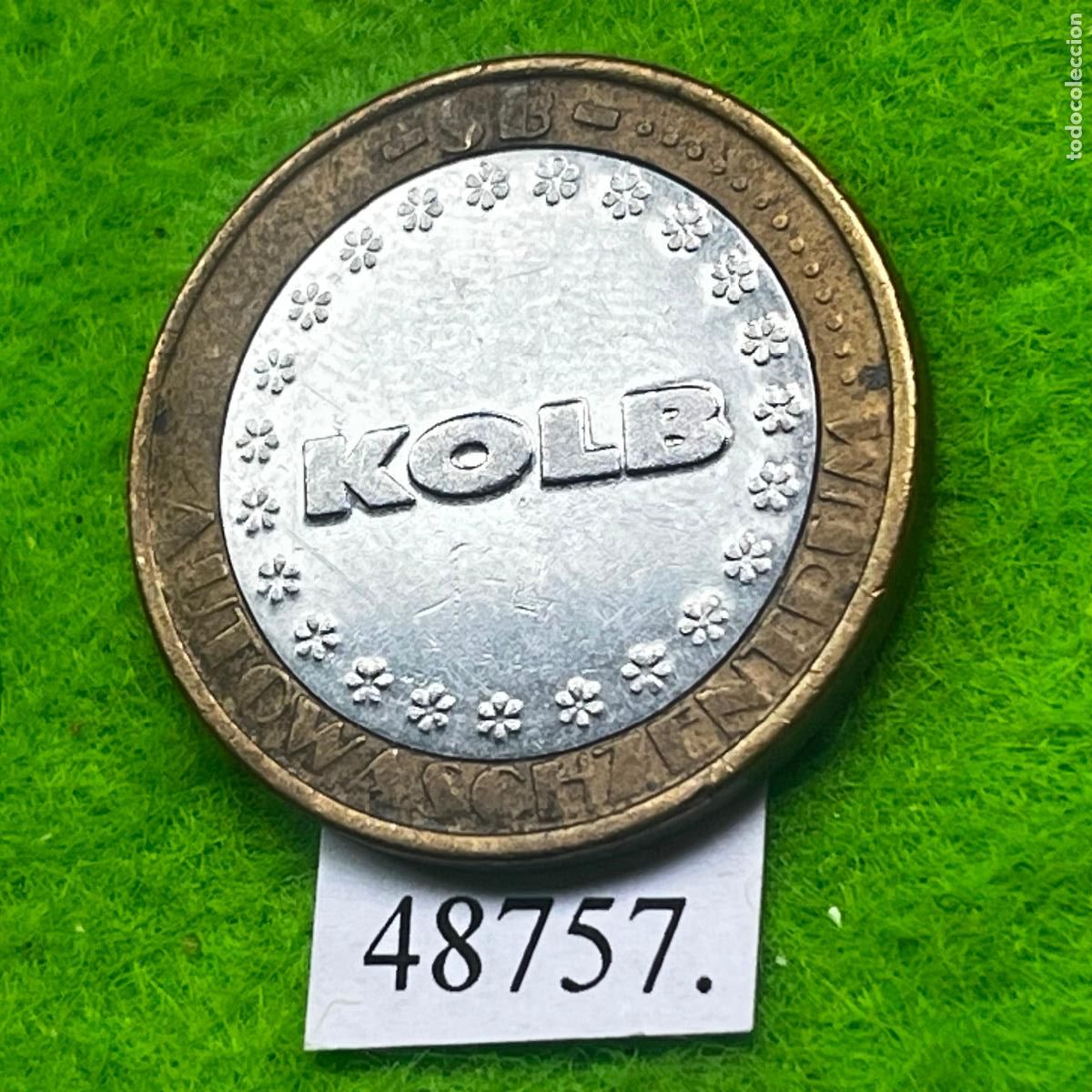Monedas locales: Ficha Austria, Grabenweg 62, Innsbruck, KOLB, SB Autowaschzentrum, Autolavado, carwash, token, jet&oacute;n