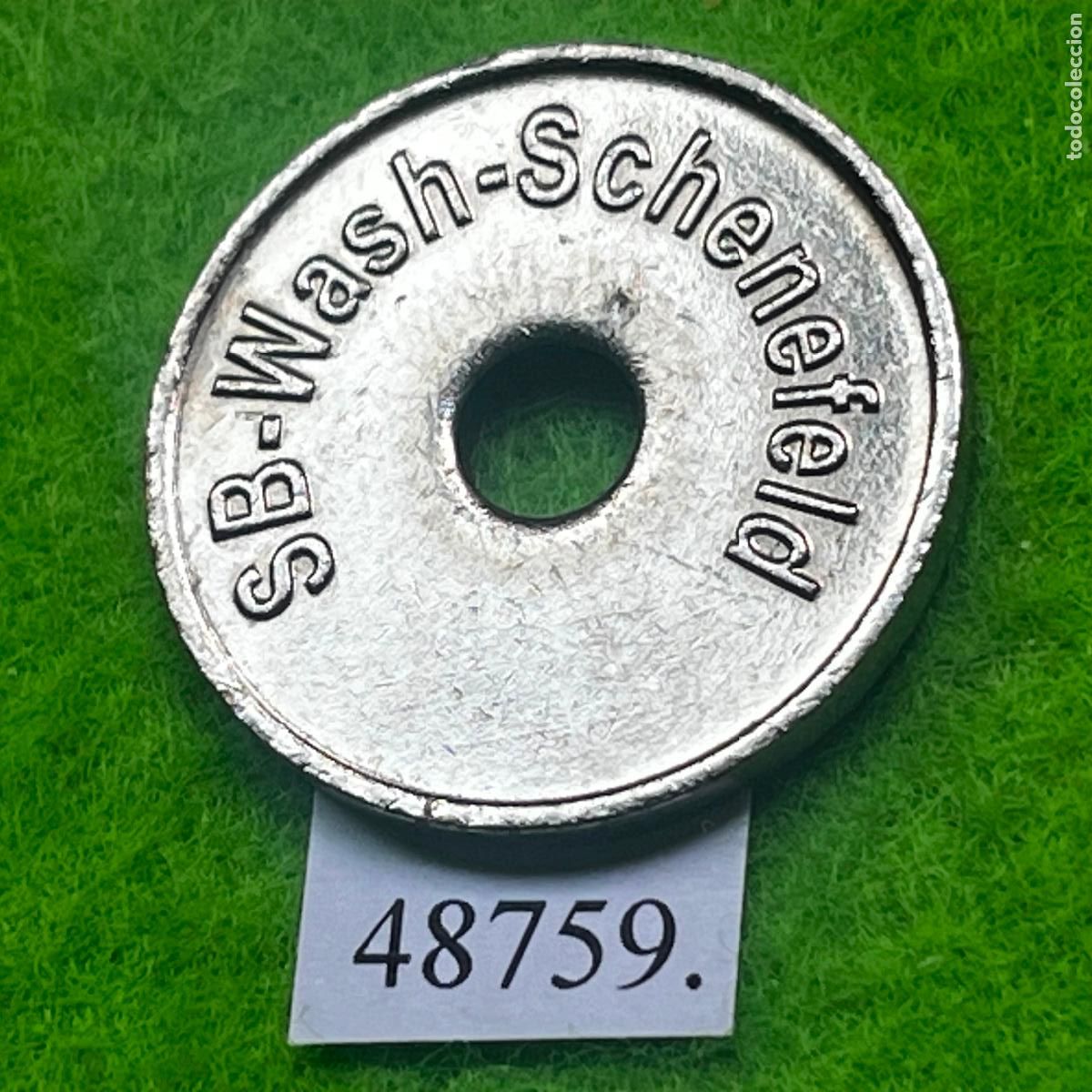 Monedas locales: Ficha Alemania, Schenefeld, SB-Wash, SB Selbstbedienung, Autolavado, carwash, token, jet&oacute;n