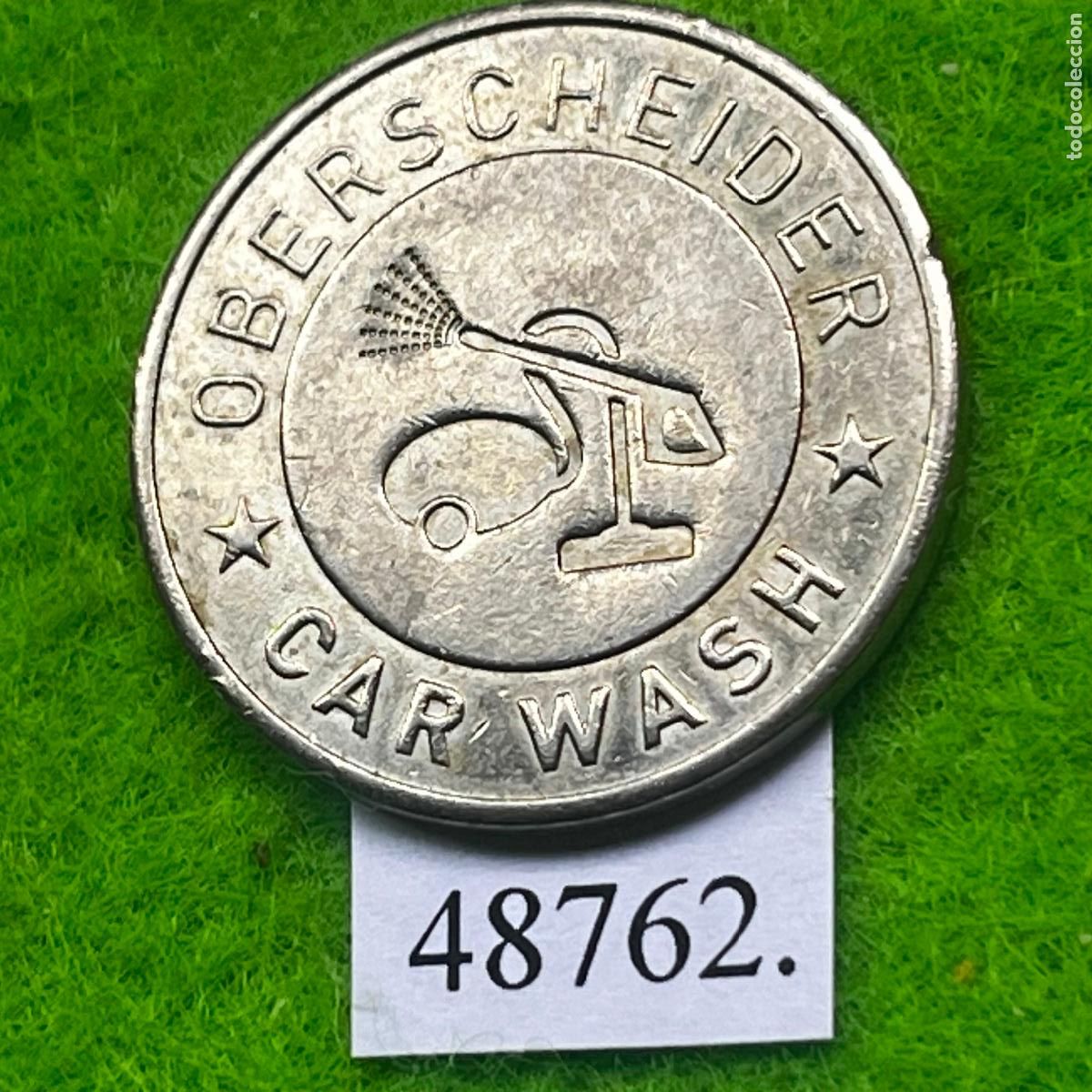 Monedas locales: Ficha Austria, Oberscheider Car Wash, Tipo 1, Autolavado, carwash, token, jet&oacute;n