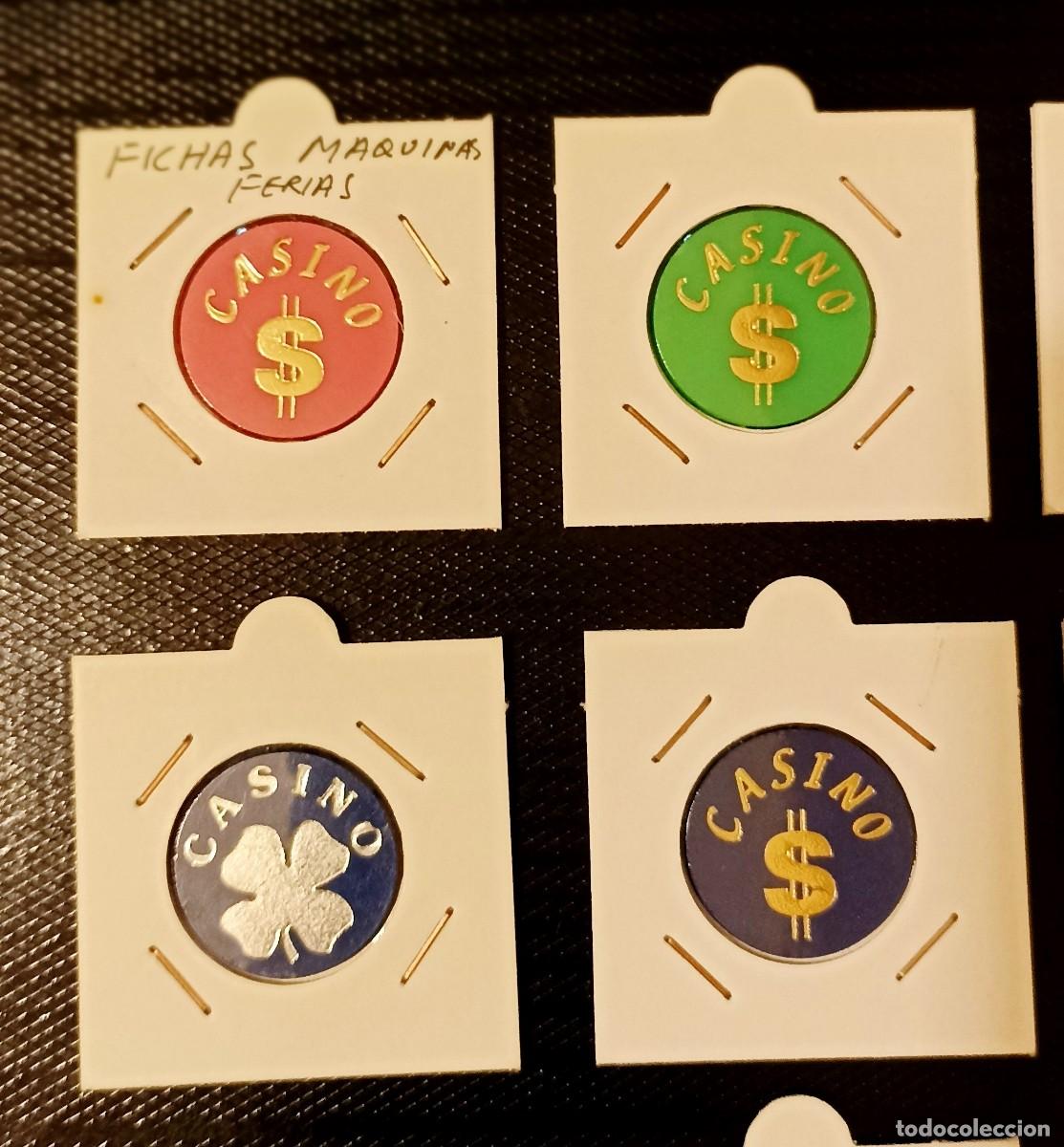 Local Coins: LOTE 10 FICHAS MAQUINAS CASINOS