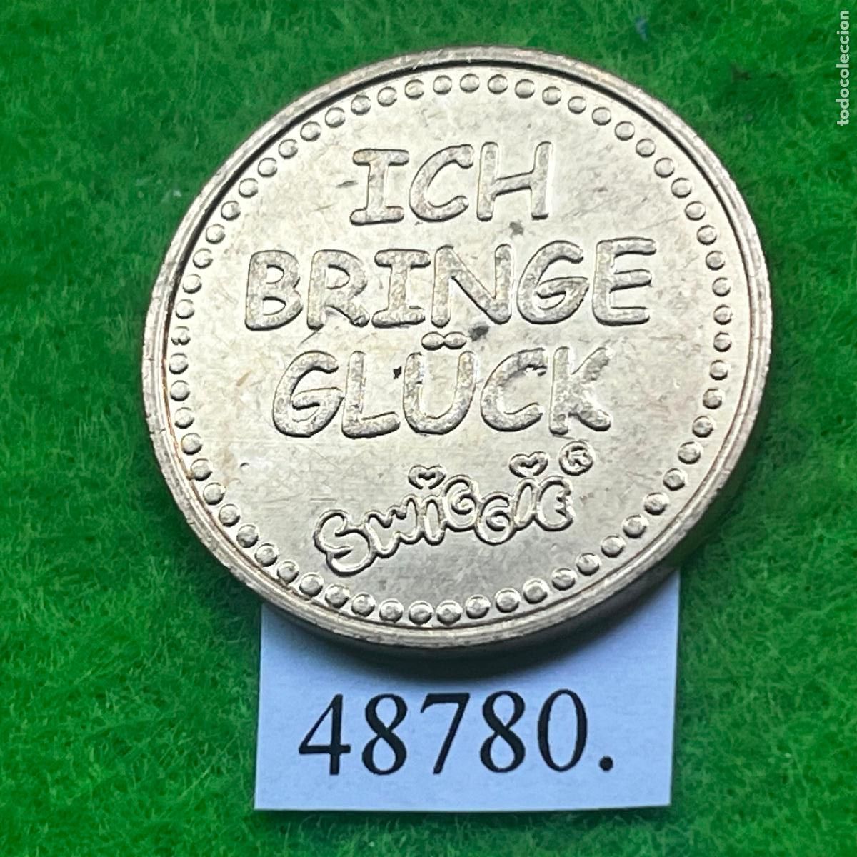 Local Coins: Ficha Alemania, a&ntilde;o nuevo, Ich bringe Gl&uuml;ck, Yo traigo suerte, Swiggie, token, jeton