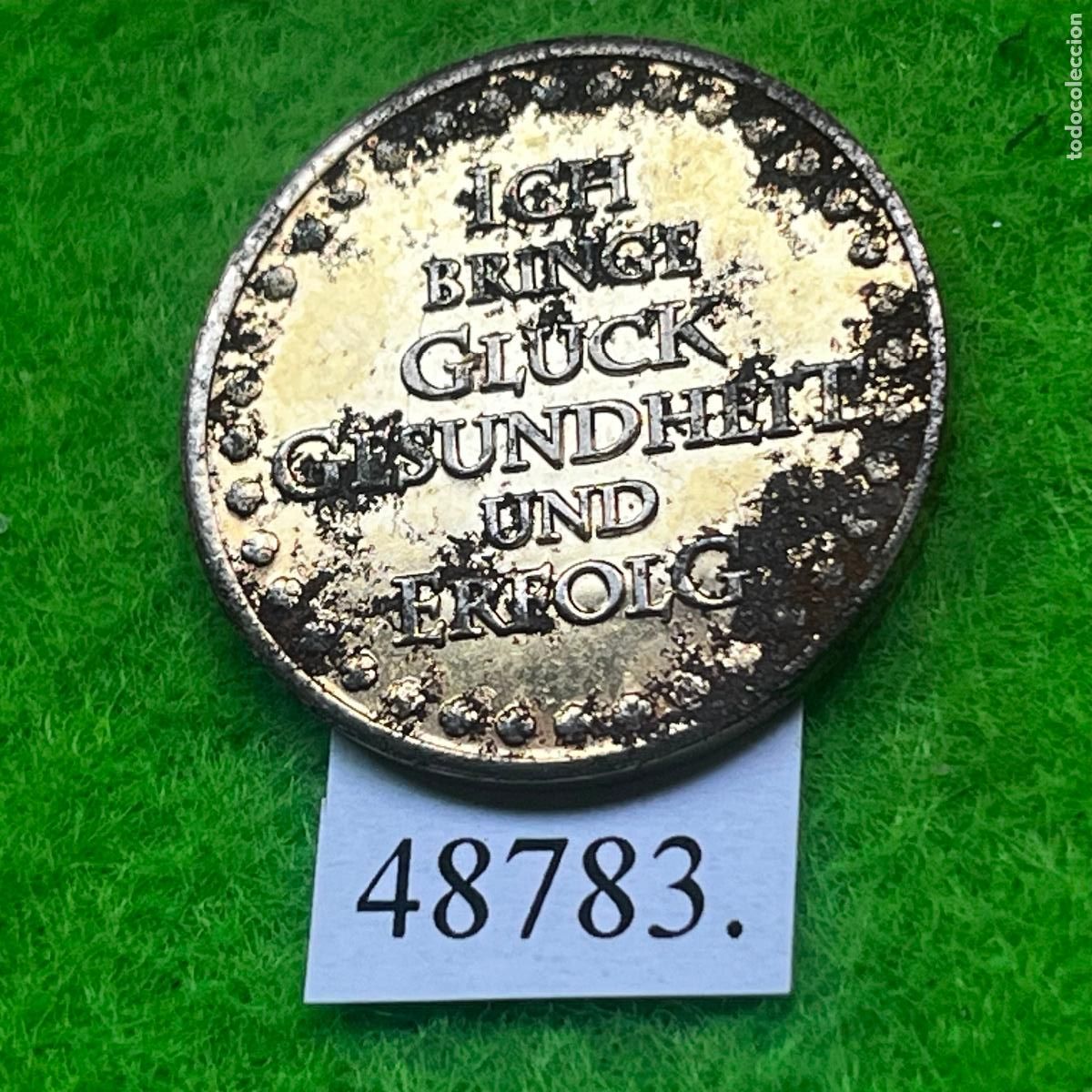 Monedas locales: Ficha Alemania, a&ntilde;o nuevo 2011, ICH BRINGE GL&Uuml;CK, GESUNDHEIT UND ERFOLG, token, jeton