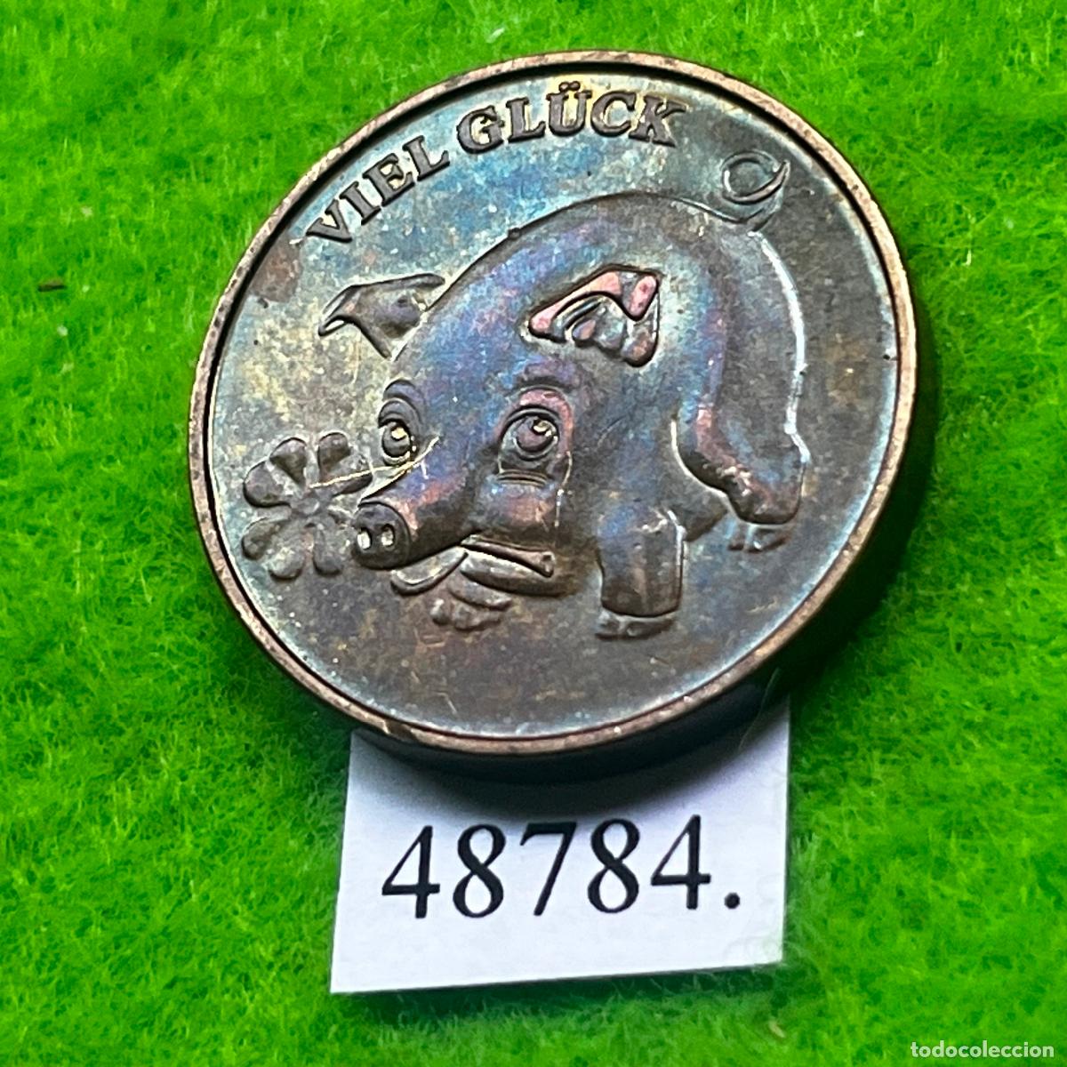 Monedas locales: Ficha Alemania, a&ntilde;o nuevo, Viel Gl&uuml;ck, Gl&uuml;cksbringer, token, jeton