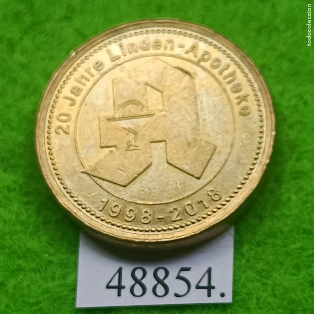 Monedas locales: Ficha Alemania, Linden, F&uuml;rstenwalde, Farmacia, token, jeton