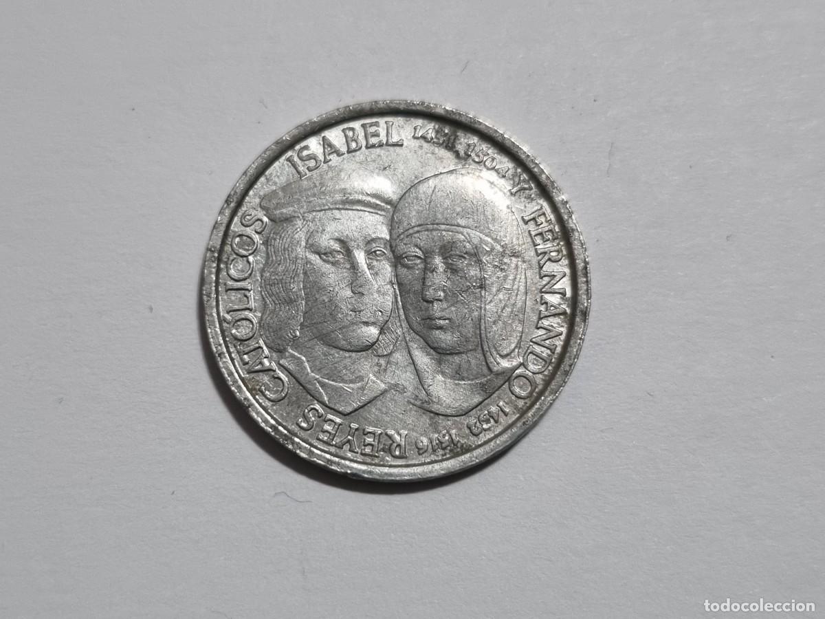 Monedas locales: Moneda Token Ficha Medalla ISABEL 1451-1504 Y FERNANDO 1452-1516 REYES CAT&Oacute;LICOS